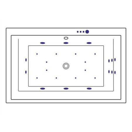 Ванна EXCELLENT Crown Lux 190x120 "ULTRA" (хром), артикул WAEX.CRO19.ULTRA.CR