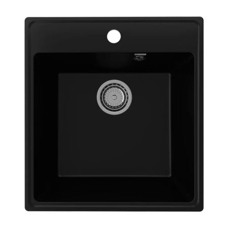 Кухонная мойка Ulgran Quartz Forte 460-07, уголь, артикул Forte 460-07
