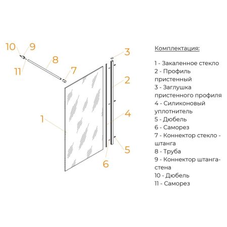 Шторка на ванну RGW SC-051B (Тонированное (Серое), 900)