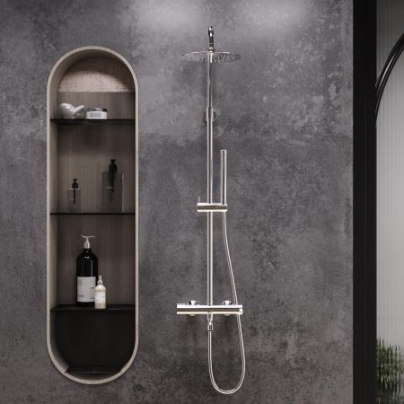 936740000 Scandinavian Pure душевая система с ванно душевым смесителем, хром