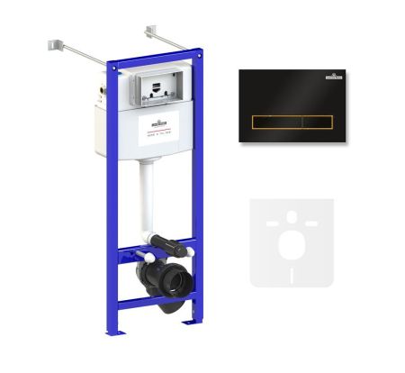 Комплект 4 в 1 инсталляции для подвесного унитаза Lavinia Boho Relfix 77020034, артикул 77020034