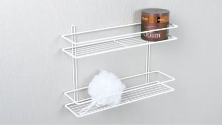 Полка Fixsen прямая двухэтажная белая (FX-730W-2), артикул FX-730W-2