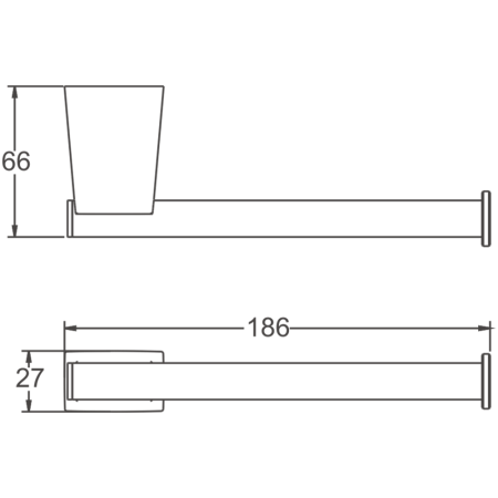 Держатель для туалетной бумаги BELZ B91403-2, черный, артикул B91403-2