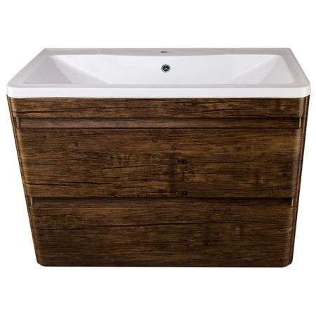 Тумба подвесная "Атлантика 90", Люкс старое дерево, PLUS