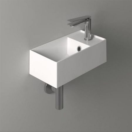 SIMAS AGILE Раковина подвесная 40х20 см, правая , с 1 отв под смеситель,цвет белый