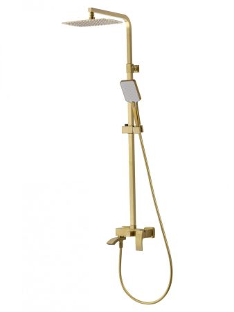 Душевая система WONZON & WOGHAND FIT, Брашированное золото (WW-88739009-BG), артикул WW-88739009-BG