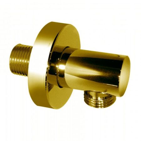 Bongio Водоотвод круглый с розеткой, цвет матированное золото