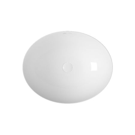 Раковина накладная Curve белая овальная 410*330*145 (без ДК), артикул OWLB191044