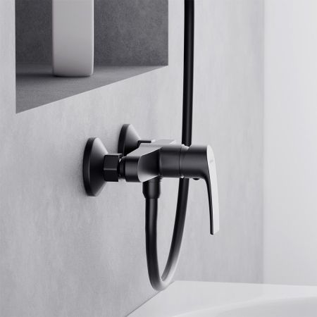 482000300 Eclipse 2.0, смеситель для душа, черный, артикул 482000300