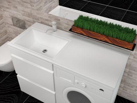 Раковина над стиральной машиной Мадлен 110, левая