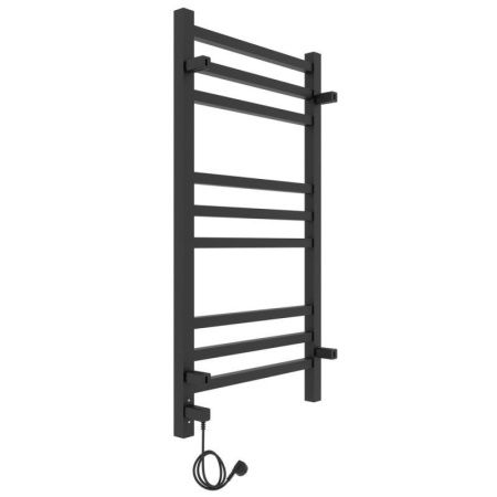 Полотенцесушитель электро "Астор ЧКЧ9 350х700", черный муар, правый