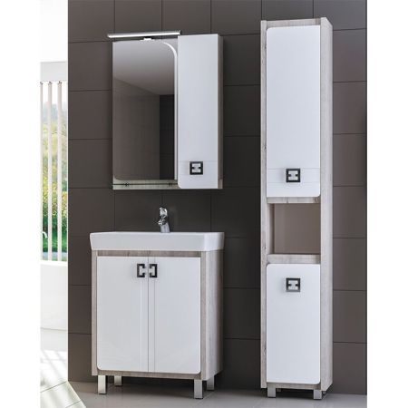 Зеркало со шкафом Vigo Bruno 60 с подсветкой Кантри, артикул 102-600 кантри