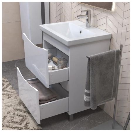 Тумба с раковиной напольная VIGO Glem  322-com, 60 см, артикул 322-com