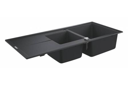 Мойка GROHE K400 с 1,5 чашей, черный гранит (31643AP0)