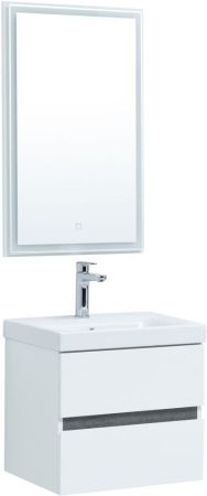 Тумба под раковину Aquanet Беркли 50 белый/дуб рошелье, артикул 00254288