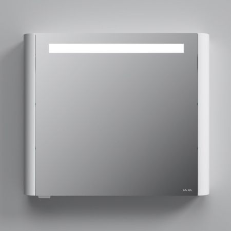 M30MCL0801WG Sensation, зеркало, зеркальный шкаф, левый, 80 см, с подсветкой, белый, глянец, шт, артикул M30MCL0801WG