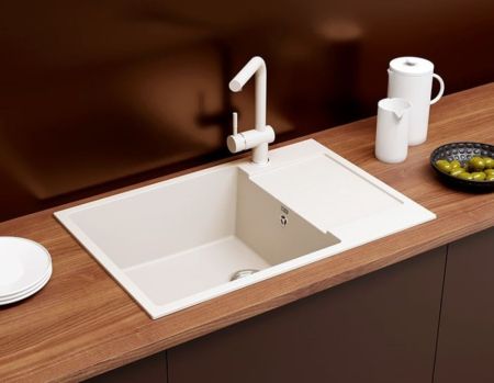 Кухонная мойка Ulgran U-602-341, ультра-белый, артикул U-602-341