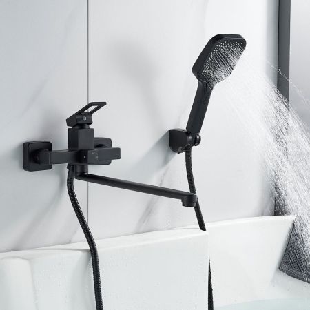 Смеситель для ванны Raffine F2296H, черный, артикул F2296H