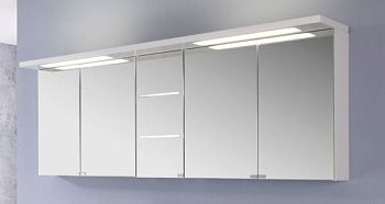 Puris Swing, зеркальный шкаф 1800 мм, цвет белый глянец