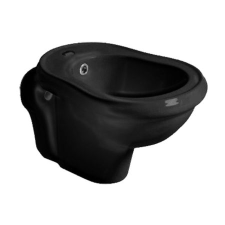 KERASAN Retro Биде подвесное  52*38см с 1 отв. под смеситель, цвет черный, артикул 102604*1