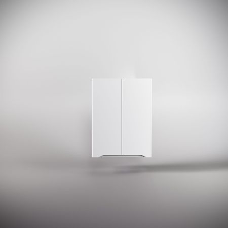 Тумба напольная "Марелла 90" (2 ящ.) Люкс антискрейтч белый матовый, PLUS