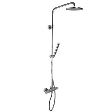 Fima Carlo Frattini Colonne doccia Душевая стойка, верхний душ 25см., с термостатическим смесителем, держателем и ручным душем, цвет: хром Fima Carlo Frattini Colonne doccia Душевая стойка, верхний душ 25см., с термостатическим смесителем, держателем и ручным душем, цвет: хром