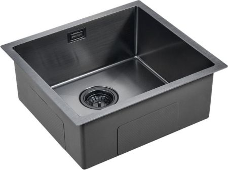 Кухонная мойка Paulmark Weser 48 PM804844-GM Вороненая сталь
