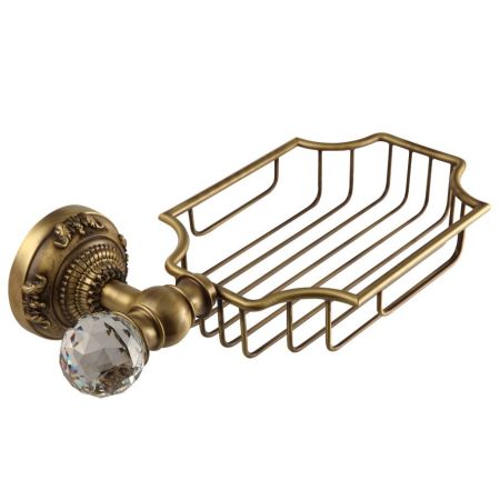CRISTALIA Решётка-корзинка настенная, бронза/SWAROVSKI