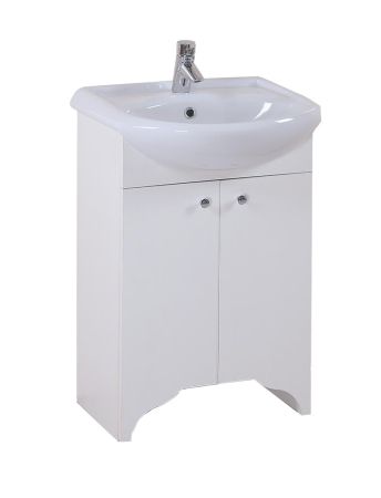 Тумба Onika Омега 50 напольная, белая (ум. Акватон 52), артикул 105015