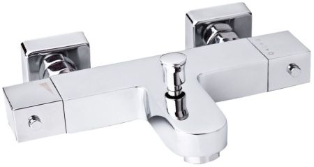 AQG QUARK, однорычажный смеситель для ванны с термостатом, цвет хром, артикул 03QUA400CR