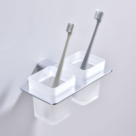 Стакан для ванной комнаты двойной Raglo R301.08, хром