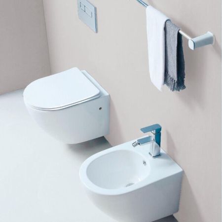 Duravit ME by Starck Унитаз подвесной 570х370  мм безободковый, HygieneGlaze, цвет: белый.бел.шелковисто-матовый, артикул 2579099000