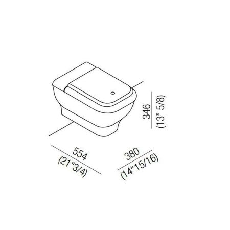 Agape Memory Унитаз напольный 38x55.4x44.6 см, цвет: светло-серый, артикул ACER0898WZL