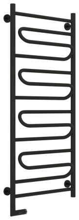 Полотенцесушитель электрический "ЭЛЕГИЯ 2.0" 1200х500 / МЭМ левый (Матовый черный)