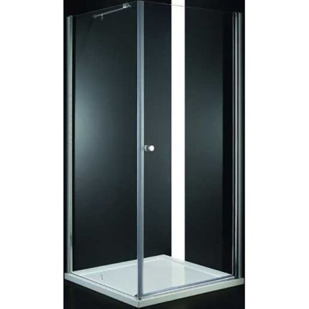 Душевой уголок Cezares Elena W-А-1 100x100 профиль Хром стекло прозрачное, артикул ELENA-W-A-1-100-C-Cr