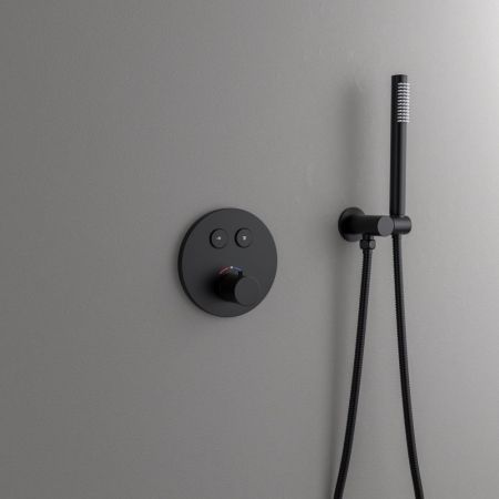 Душевая система встроенная с термостатом Timo Saona черный (SX-2370/03SM), артикул SX-2370/03SM