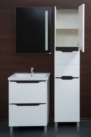 Тумба под раковину Cerutti SPA Эстель 80 6731 Белая Венге, артикул 6731