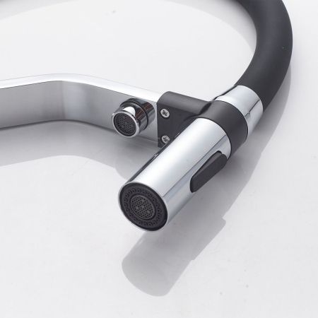 Смеситель для кухни с гибким изливом и подключением фильтра Shevanik S278, хром, артикул S278