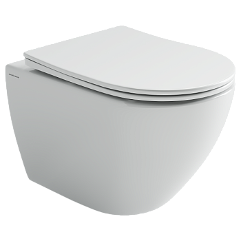 Унитаз подвесной Ceramicanova Мия (Mia) Торнадо 52 см сиденье микролифт крепления белый арт CN1805T