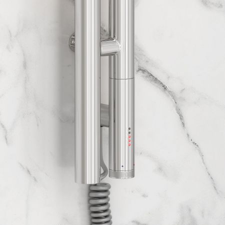 Полотенцесушитель, Сунержа, Нюанс 3.0, электрический, ширина, мм-85, глубина, мм-105, высота, мм-1200, межосевое расстояние-996, подключение-нижнее справа, электрокомплект-МЭМ, мощность, Вт-300, материал-нержавеющая сталь, назначение-система электроснабже, артикул 00-5843-1253