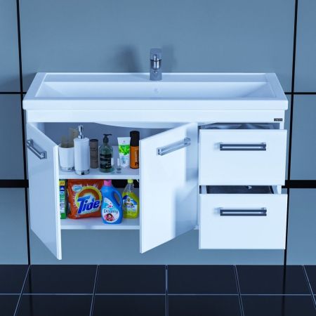 Тумба под раковину СаНта Меркурий 100 209006, подвесная ( ум. Фостер 100)