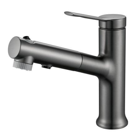 Смеситель для раковины многофункциональный Raffine F281T, оружейная сталь, артикул F281T