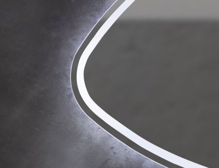 Xpertials STONE, овальное зеркало 80х70 см, LED свет, вкл/выкл с диммером, артикул 84354135-37041