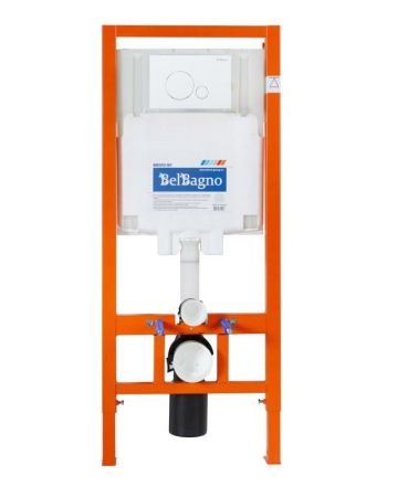 Комплект инсталляции BELBAGNO BB002-80 с унитазом AMANDA и клавишей смыва, артикул BB051CHR/BB051SC/BB002-80/BB005-PR-CHROME