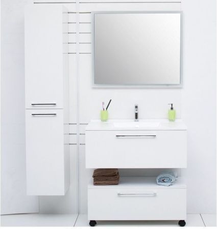 Шкаф-пенал De Aqua Тока 1БК 35 L белый