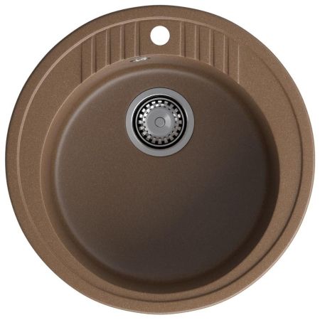 Кухонная мойка GranFest RONDO 520, терракот, артикул R-520 терракот