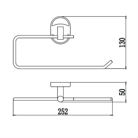 Полотенцедержатель Savol S-L07052, хром, артикул S-L07052