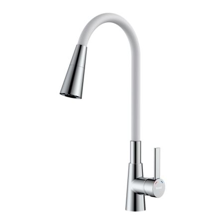 Смеситель Rossinka для кухни с гибким поворотным изливом (Z35-39-White), артикул Z35-39-White