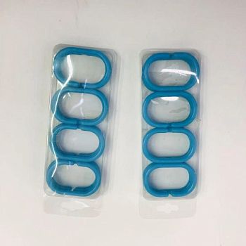 Кольца для шторы в ванную Savol S-YLK002B, синий