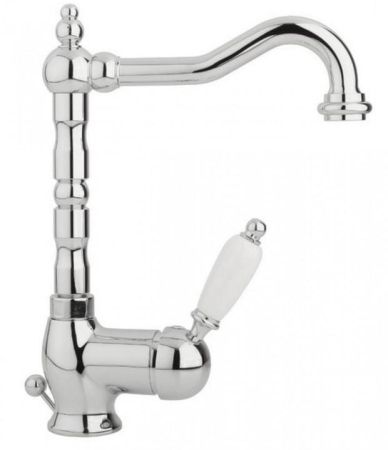 Смеситель Для Раковины CEZARES Elite-2 Хром (ручка Белая) Opadiris, артикул 